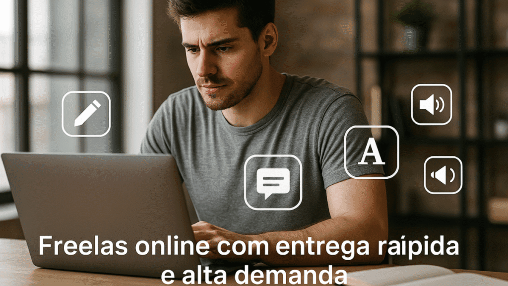  Jovem freelancer entregando projetos digitais com agilidade em ambiente doméstico