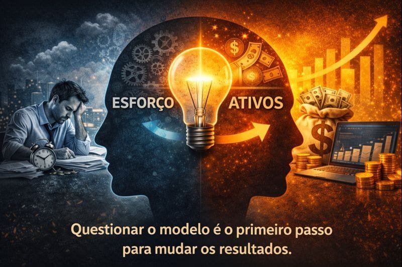 chat mostra a mudança de mentalidade do esforço para a criação de ativos financeiros
