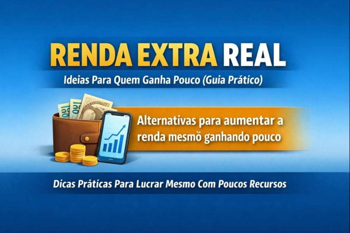 renda extra real para quem ganha pouco com ideias práticas e acessíveis